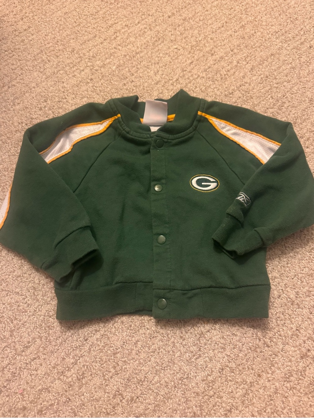 Green Bay packers 24 month.  Kids Snap-Front Jacket